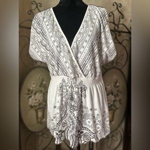 Cato Woman 18/20W Boho style babydoll top